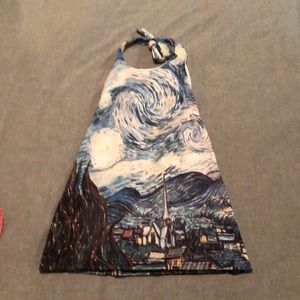 Starry Night halter dress